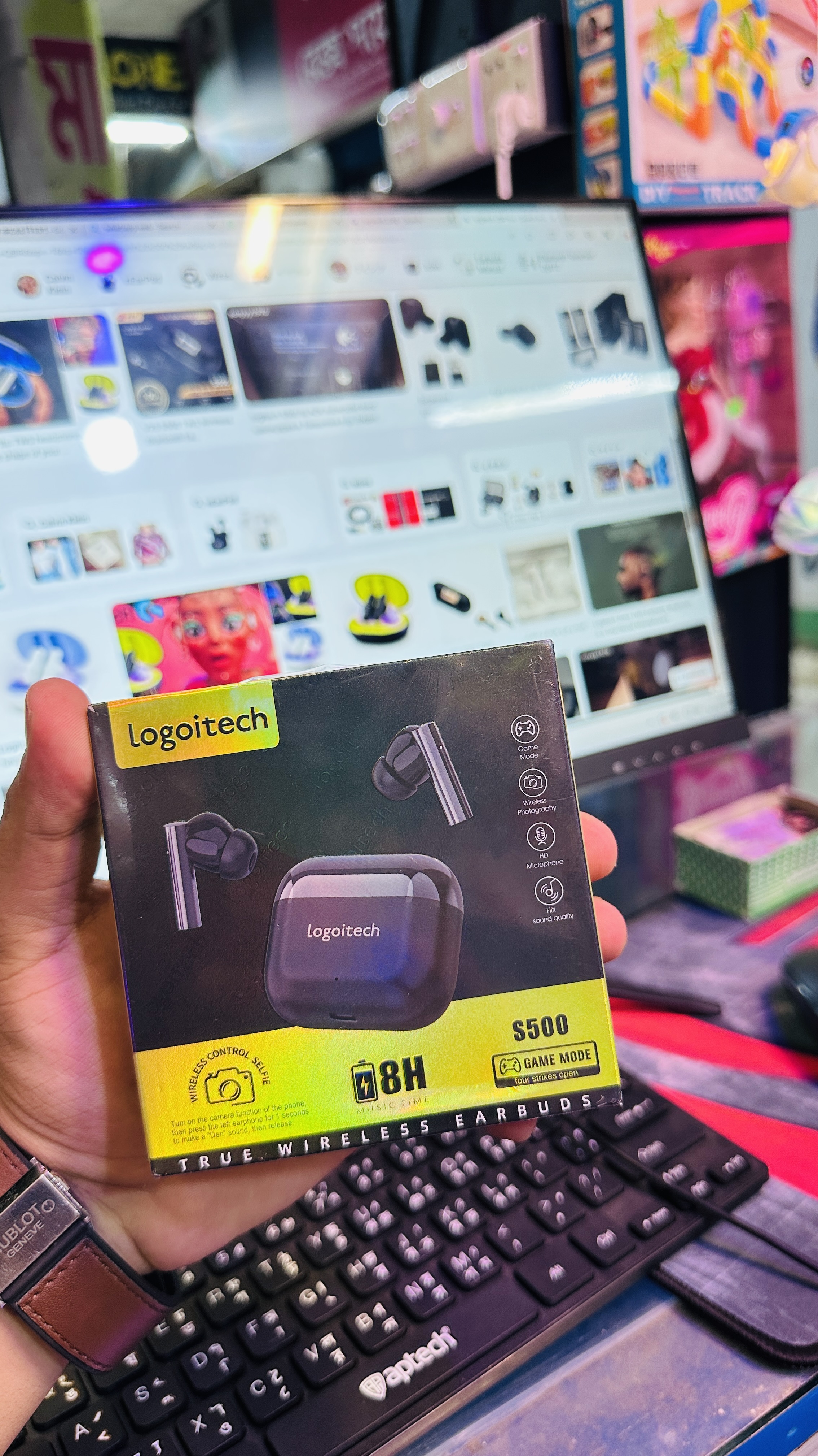 Logitech S500 Wireless Bluetooth Earbuds (TWS)