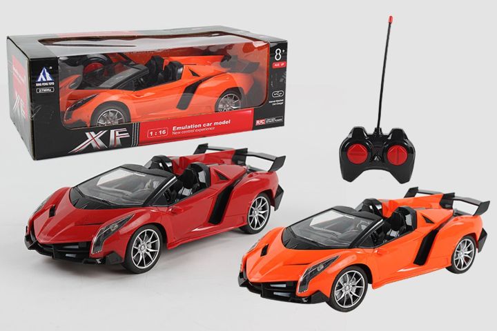 A 1:16 scale emulation car model (or high-simulation RC model) is a detailed replica scaled to 1/16th the size of a real automobile. These models measure approximately 25 to 30 cm (10–12 inches) in length.