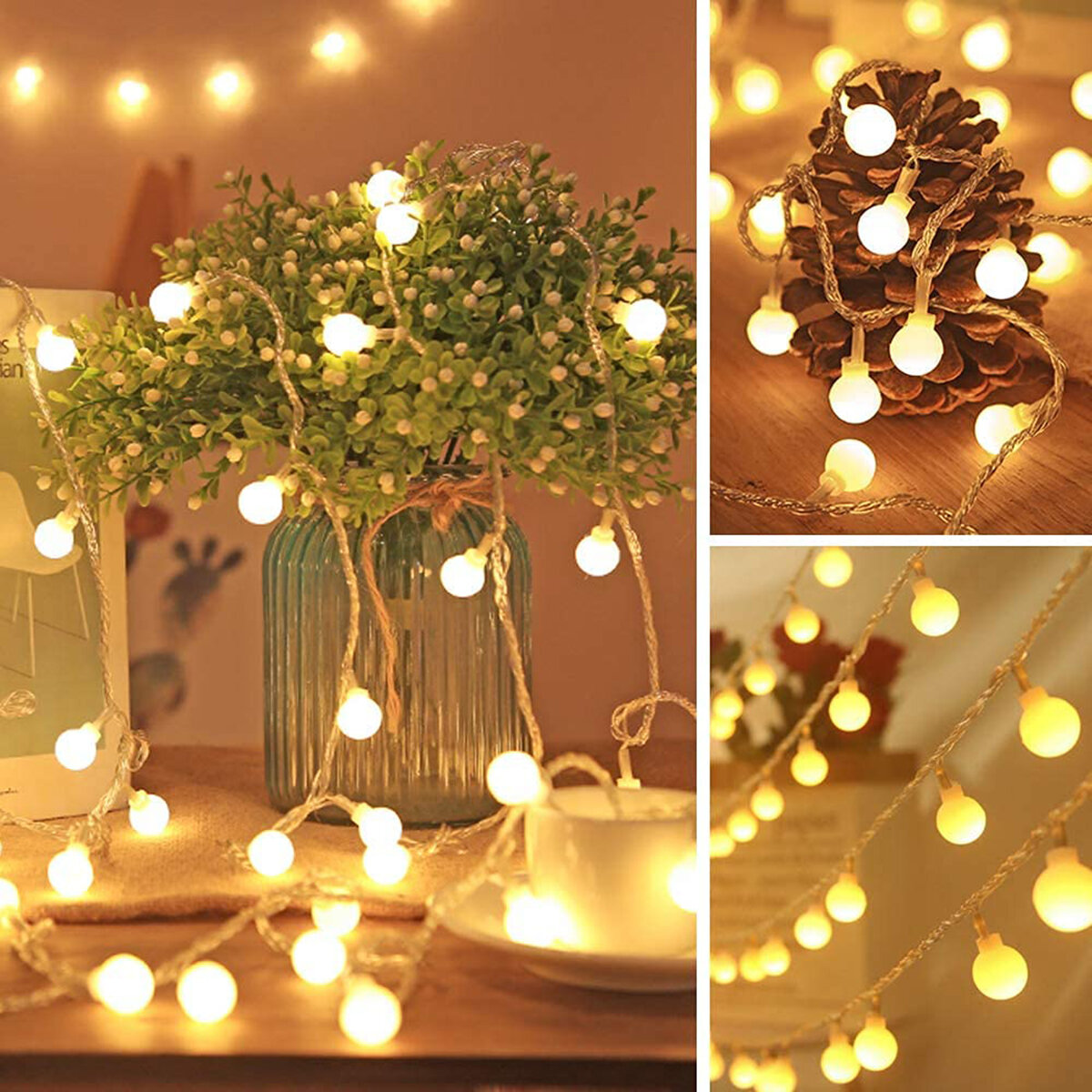 ✨ Ball Fairy Light | Decorative LED Ball String Light |