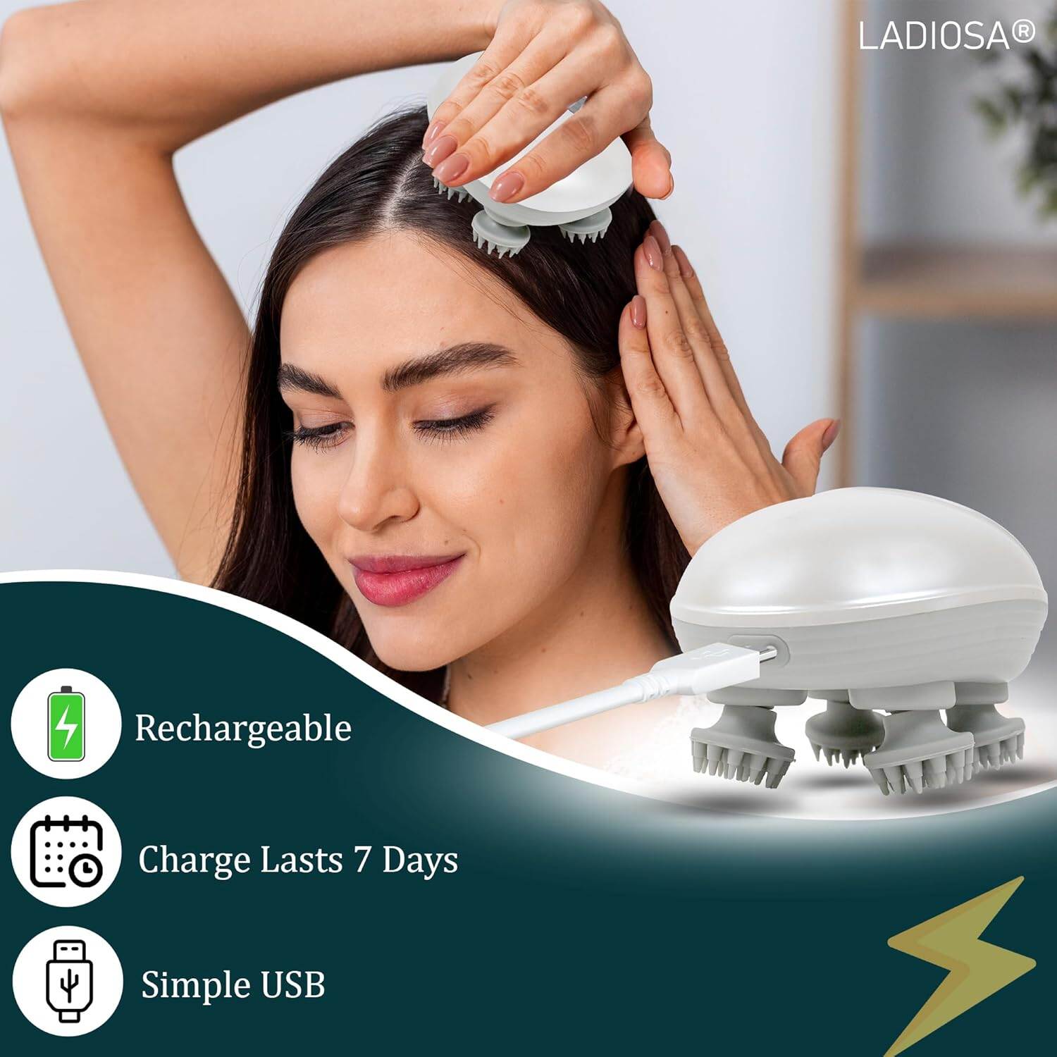 🧖‍♀️ Electric Scalp Massager – 3 Speed Head & Scalp Massager 💆‍♂️✨