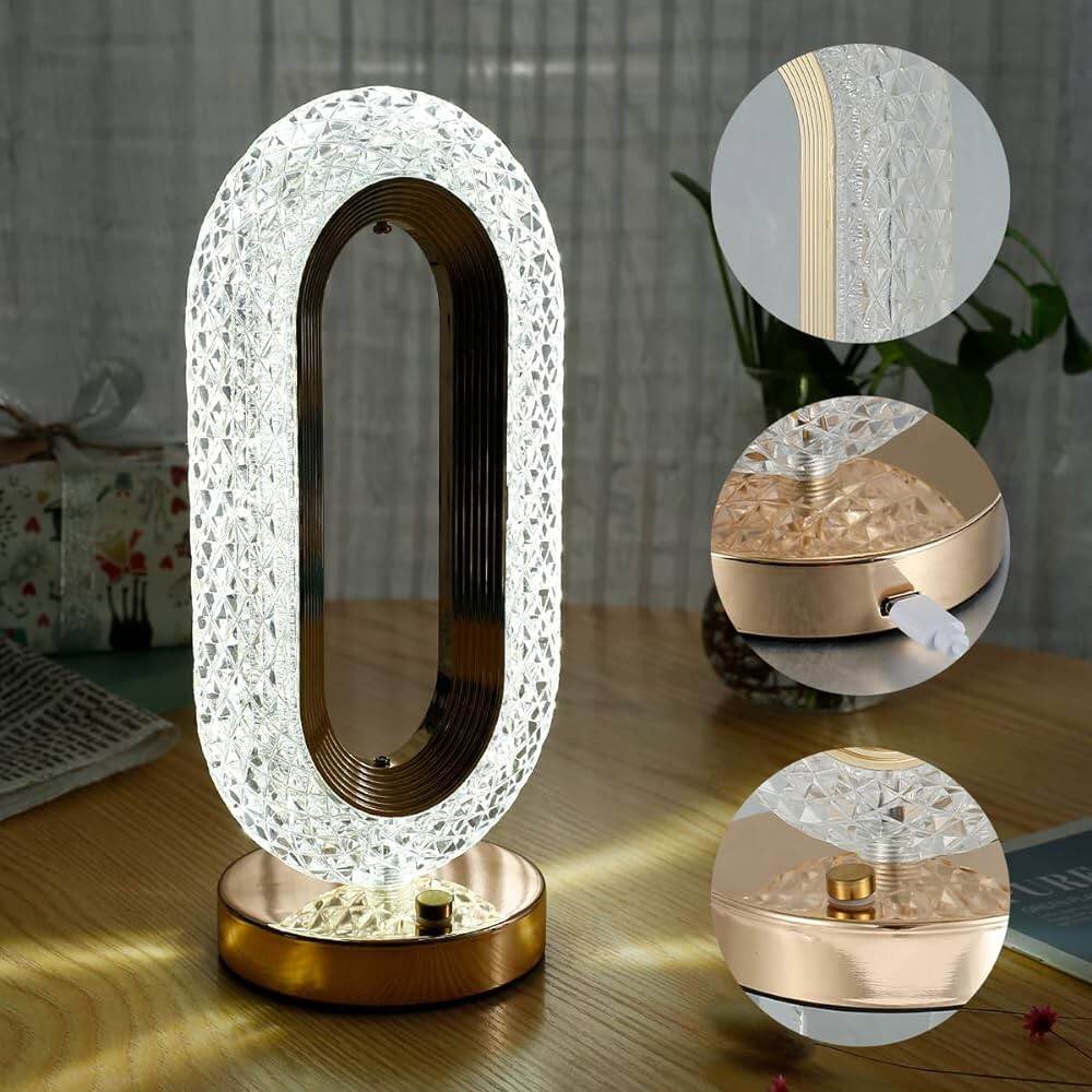 💎 Zero Shape Crystal Table Lamp