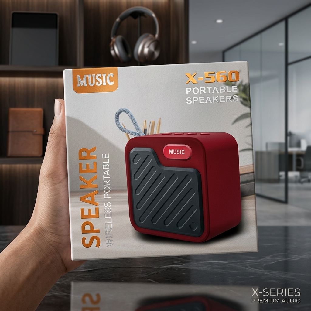 🔊 MUSIC X-560 Portable Bluetooth Speaker 🎶✨