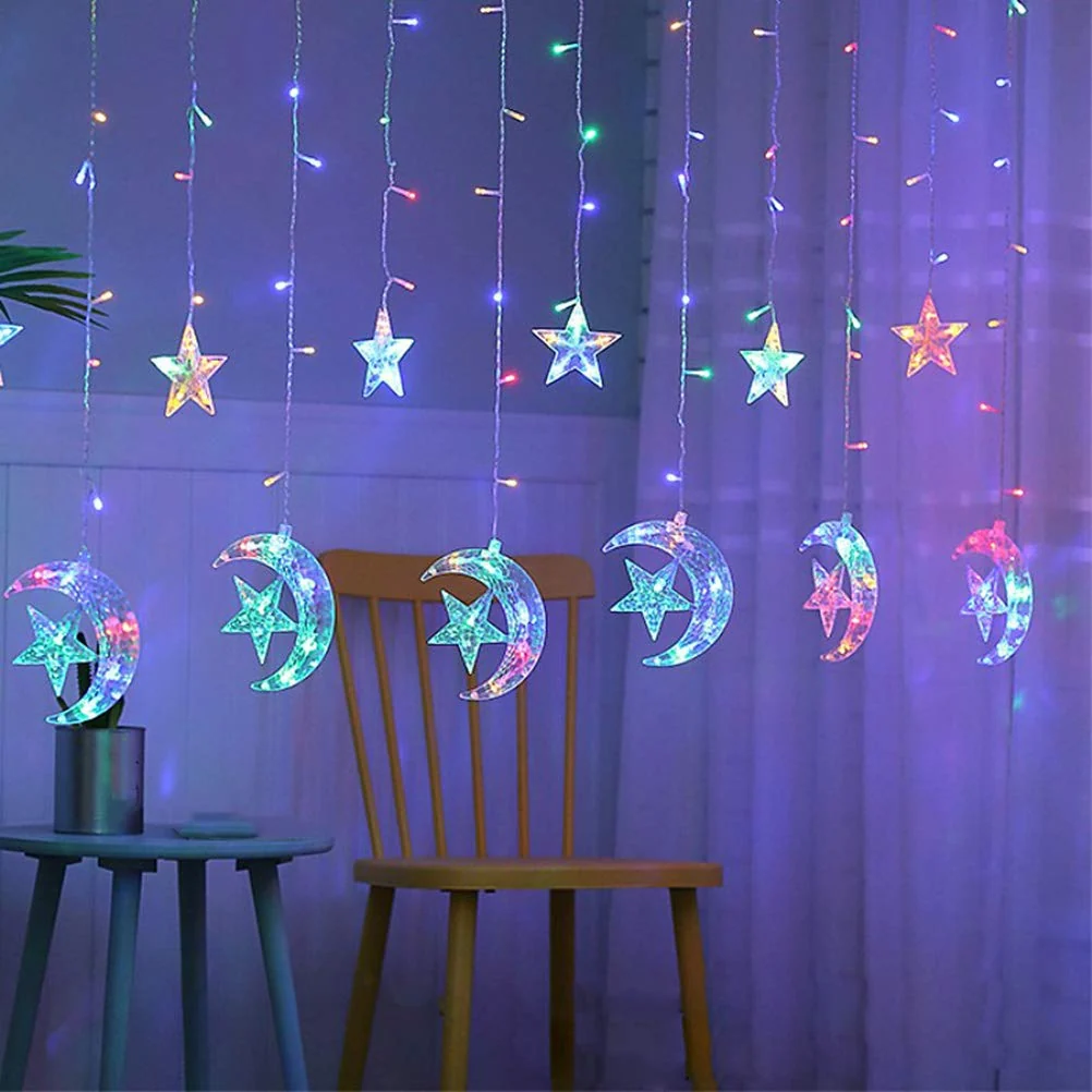 Multicolor Moon Shape Fairy Lights