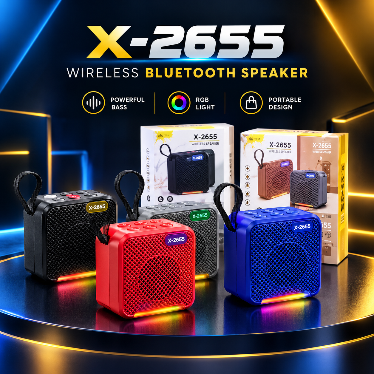 🔊 X-2655 Wireless Bluetooth Speaker 🎶✨