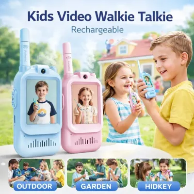 Buy Rechargeable Video Walkie Talkie with Camera 480 Pixel for Kids
